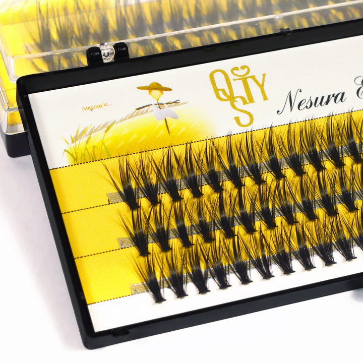 Individual Lashes 60pcs DIY Eyelash Extension 30D C D Curl Cluster Lashes Natural Look Long Individual Lash Extensions Volume