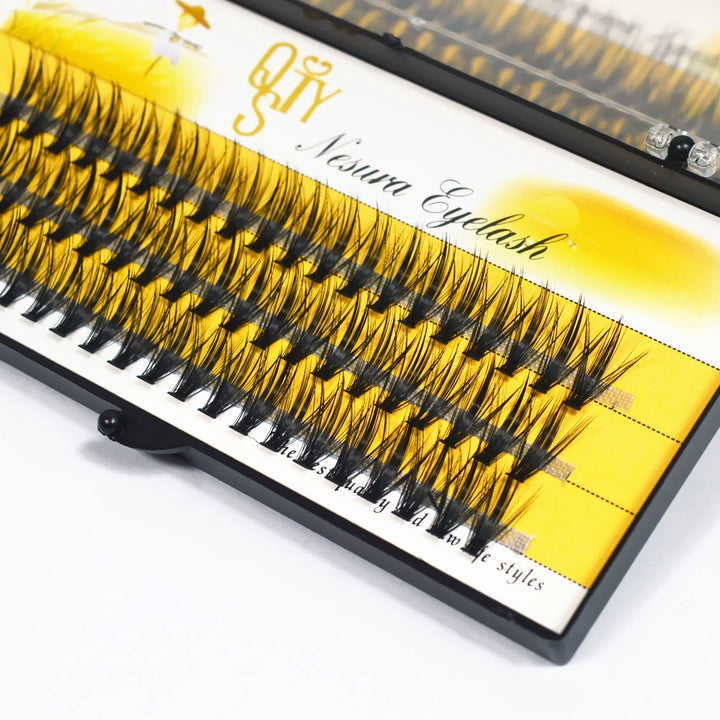 Individual Lashes 60pcs DIY Eyelash Extension 30D C D Curl Cluster Lashes Natural Look Long Individual Lash Extensions Volume